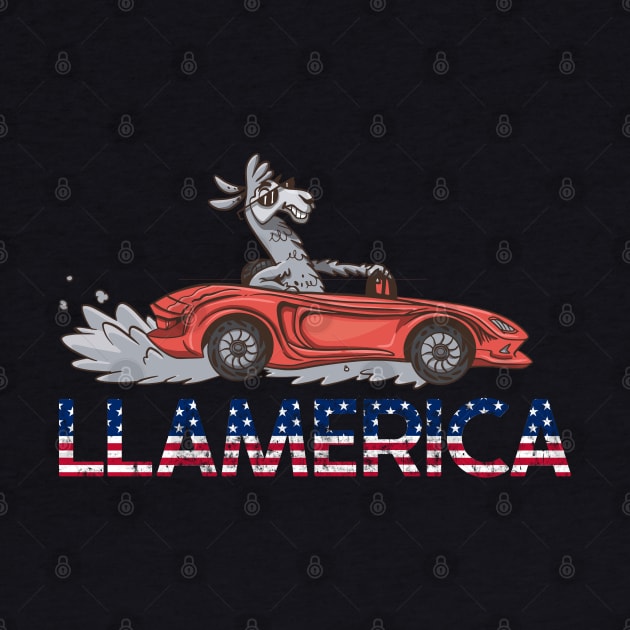 Llamerica funny llama funny alpaca america by JayD World